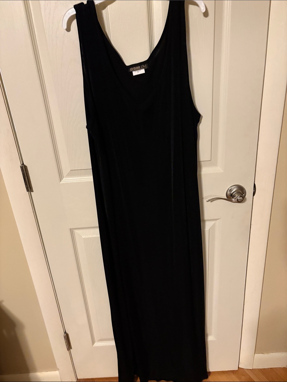 Black Sleeveless Maxi Dress — Easy V-Neck